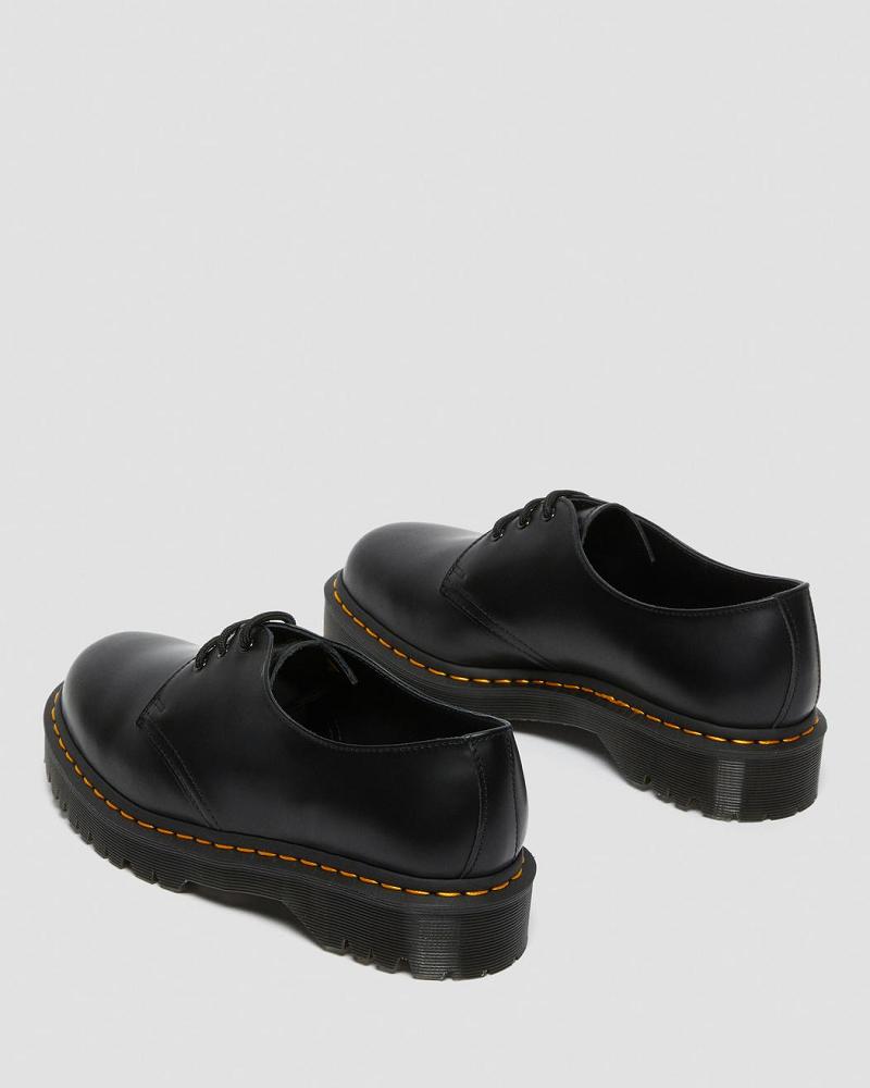 Men's Dr Martens 1461 Bex Smooth Leather Oxfords Shoes Black | AU 587BEX